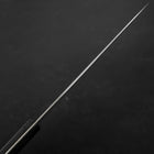 Gyuto White Steel #2 Revêtement Inox Manche Occidental Noir 180mm-[Musashi]-[Couteaux de cuisine japonais]