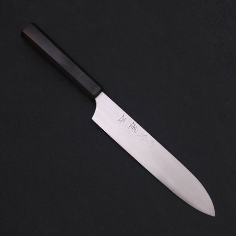 Gyuto White Steel #2 Super Poli Manche en Buffle et Ébène 190mm-[Musashi]-[Couteaux de cuisine japonais]
