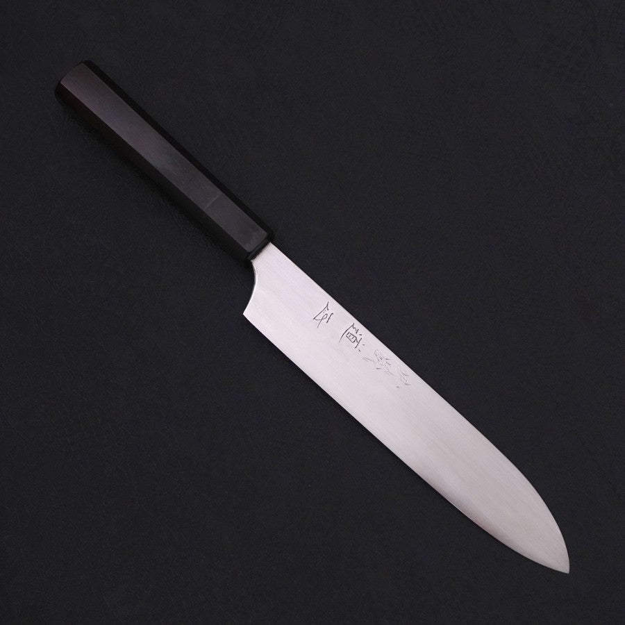 Gyuto White Steel #2 Super Poli Manche en Buffle et Ébène 190mm-[Musashi]-[Couteaux de cuisine japonais]