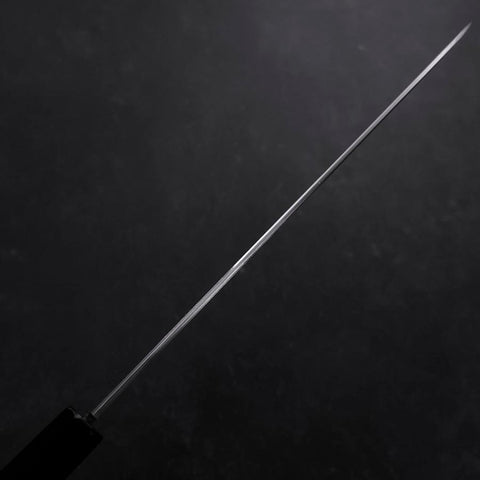 Gyuto White Steel #3 Miroir Honyaki Manche en Buffle et Ébène 240mm-[Musashi]-[Couteaux de cuisine japonais]
