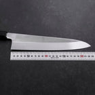Gyuto White Steel #3 Miroir Honyaki Manche en Buffle et Ébène 240mm-[Musashi]-[Couteaux de cuisine japonais]