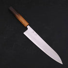 Gyuto White Steel #1 Polished Yaki Urushi Handle 240mm-[Musashi]-[Japanese-Kitchen-Knives]