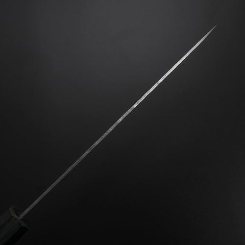 Gyuto White Steel #2 Tsuchime Dark Blue Urushi Handle 180mm
