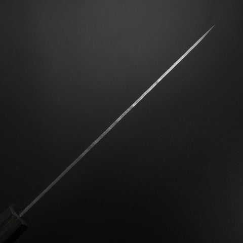 Gyuto White Steel #2 Tsuchime Manche Urushi Bleu Sombre 180mm-[Musashi]-[Couteaux de cuisine japonais]