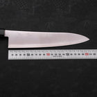 Gyuto ZDP-189 Poli Manche en Buffle et Bois de Teck 210mm-[Musashi]-[Couteaux de cuisine japonais]