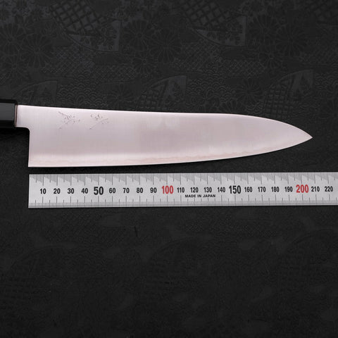 Gyuto ZDP-189 Poli Manche en Buffle et Bois de Teck 210mm-[Musashi]-[Couteaux de cuisine japonais]
