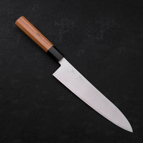 Gyuto ZDP-189 Poli Manche en Buffle et Bois de Teck 210mm-[Musashi]-[Couteaux de cuisine japonais]