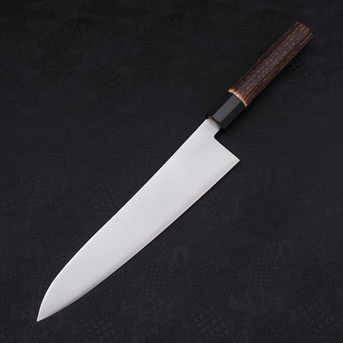 Gyuto ZDP-189 Poli Manche en Buffle et Châtaignier 240mm-[Musashi]-[Couteaux de cuisine japonais]