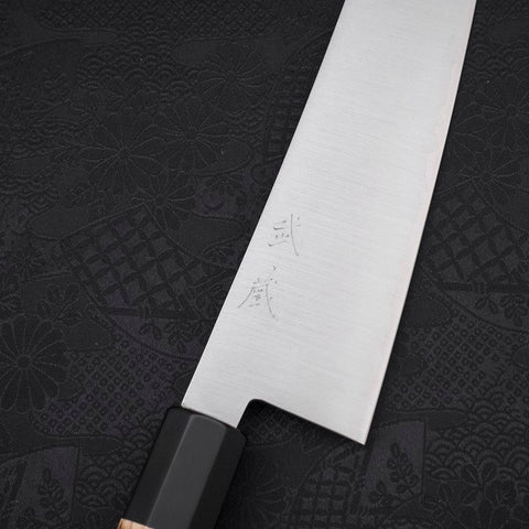 Gyuto ZDP-189 Poli Manche en Buffle et Châtaignier 240mm-[Musashi]-[Couteaux de cuisine japonais]