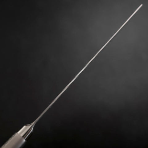 Hachoir Chinois AUS-8 Nashiji Inox Intégral Manche Occidental 205mm-[Musashi]-[Couteaux de cuisine japonais]