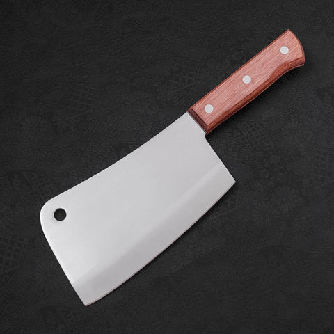 Hachoir Chinois Molybdenum Manche Occidental Marron 170mm-[Musashi]-[Couteaux de cuisine japonais]