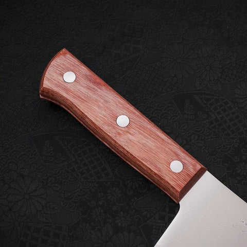 Hachoir Chinois Molybdenum Manche Occidental Marron 170mm-[Musashi]-[Couteaux de cuisine japonais]