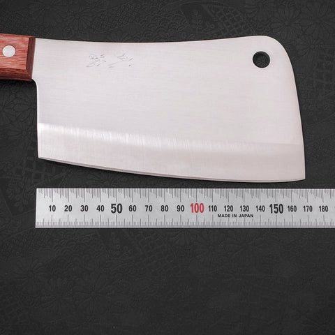 Hachoir Chinois Molybdenum Manche Occidental Marron 170mm-[Musashi]-[Couteaux de cuisine japonais]