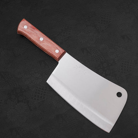 Hachoir Chinois Molybdenum Manche Occidental Marron 170mm-[Musashi]-[Couteaux de cuisine japonais]