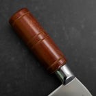 Hachoir Chinois Revêtement Inox SK Steel Poli Manche Rond 205mm-[Musashi]-[Couteaux de cuisine japonais]