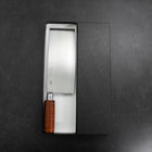 Hachoir Chinois Revêtement Inox SK Steel Poli Manche Rond 205mm-[Musashi]-[Couteaux de cuisine japonais]