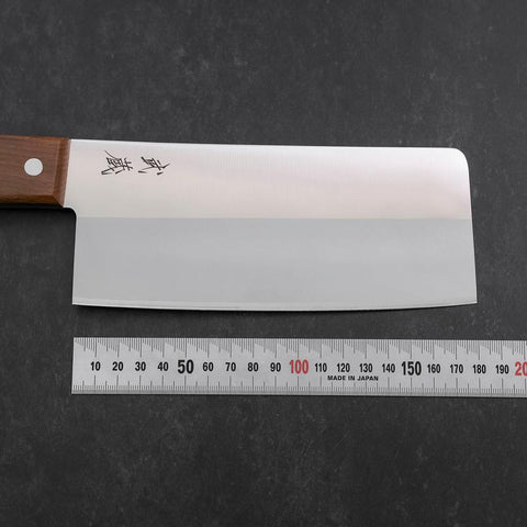 Hachoir Chinois VG-10 Poli Manche en Cerisier 180mm-[Musashi]-[Couteaux de cuisine japonais]