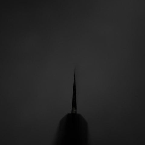 Hakata Blue Steel #2 Kurouchi Manche en Buffle et Ébène 165mm-[Musashi]-[Couteaux de cuisine japonais]