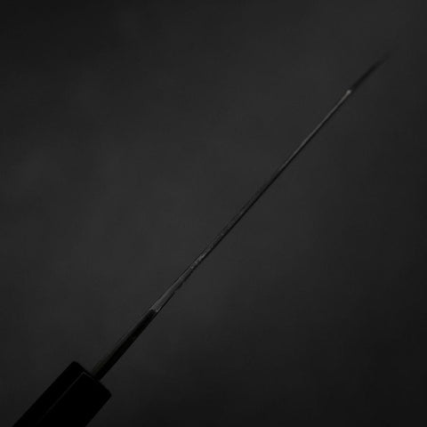 Hakata Blue Steel #2 Kurouchi Manche en Buffle et Ébène 165mm-[Musashi]-[Couteaux de cuisine japonais]