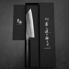 Hakata Blue Steel #2 Kurouchi Manche en Buffle et Ébène 165mm-[Musashi]-[Couteaux de cuisine japonais]