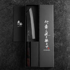 Hakata Blue Steel #2 Kurouchi Manche en Buffle et Ébène 180mm-[Musashi]-[Couteaux de cuisine japonais]
