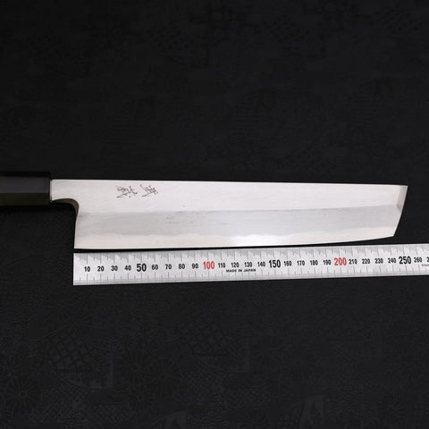 Hamokiri (Honekiri) White Steel #2 Kasumi Manche en Buffle et Ébène 270mm-[Musashi]-[Couteaux de cuisine japonais]