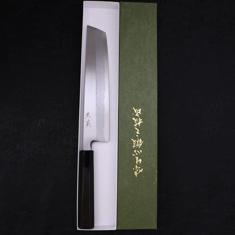 Hamokiri (Honekiri) White Steel #2 Kasumi Manche en Buffle et Ébène 270mm-[Musashi]-[Couteaux de cuisine japonais]