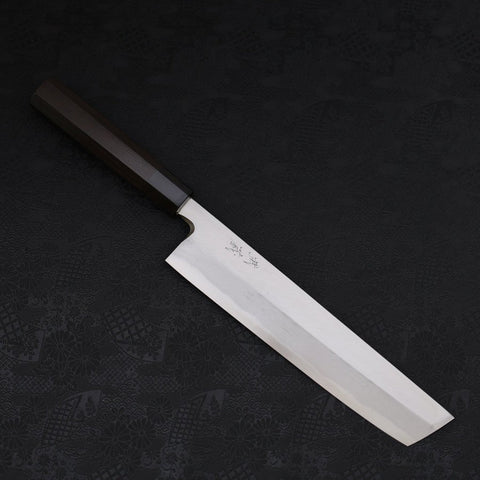 Hamokiri (Honekiri) White Steel #2 Kasumi Manche en Buffle et Ébène 270mm-[Musashi]-[Couteaux de cuisine japonais]