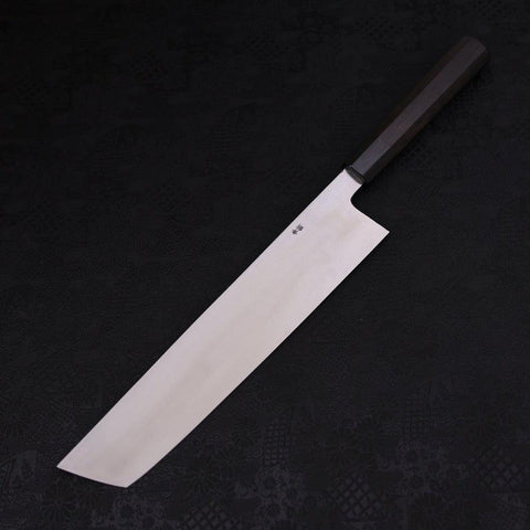 Hamokiri (Honekiri) White Steel #2 Kasumi Manche en Buffle et Ébène 300mm-[Musashi]-[Couteaux de cuisine japonais]