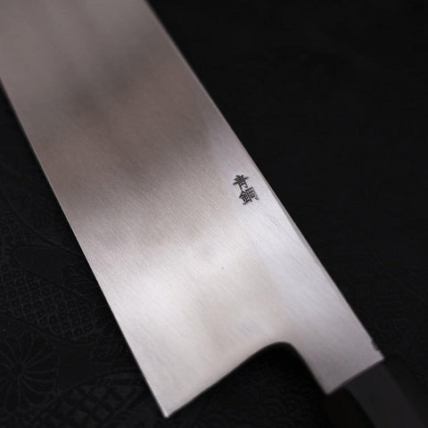 Hamokiri (Honekiri) White Steel #2 Kasumi Manche en Buffle et Ébène 300mm-[Musashi]-[Couteaux de cuisine japonais]