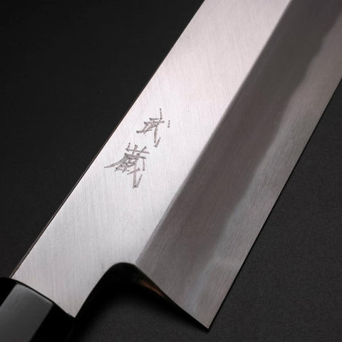 Hamokiri (Honekiri) White Steel #2 Kasumi Manche en Buffle et Ébène 300mm-[Musashi]-[Couteaux de cuisine japonais]