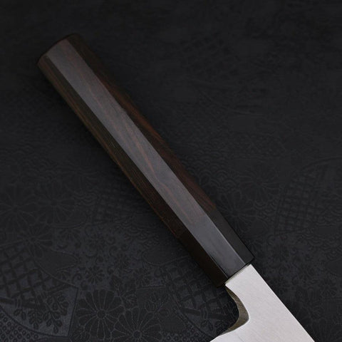 Hamokiri (Honekiri) White Steel #2 Kasumi Manche en Buffle et Ébène 300mm-[Musashi]-[Couteaux de cuisine japonais]