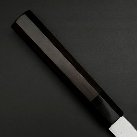 Hamokiri (Honekiri) White Steel #2 Kasumi Manche en Buffle et Ébène 300mm-[Musashi]-[Couteaux de cuisine japonais]