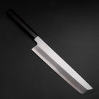 Hamokiri (Honekiri) White Steel #2 Kasumi Manche en Buffle et Ébène 300mm-[Musashi]-[Couteaux de cuisine japonais]