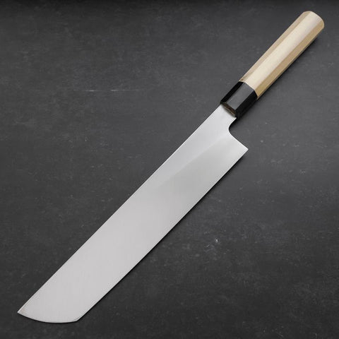 Hamokiri(Honekiri) White steel #2 Kasumi Buffalo Magnolia Handle 300mm-[Musashi]-[Couteaux de cuisine japonais]