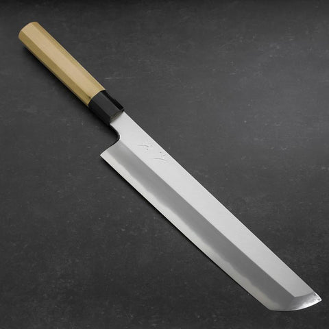 Hamokiri(Honekiri) White steel #2 Kasumi Buffalo Magnolia Handle 300mm-[Musashi]-[Couteaux de cuisine japonais]