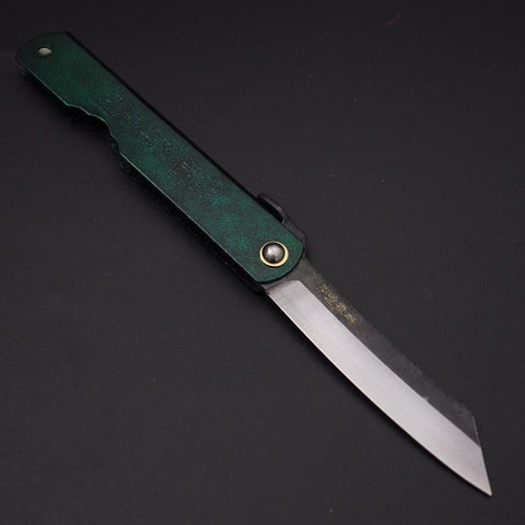 Higonokami Aogami 100mm Gold Jade (3.9”)-[Musashi]-[Couteaux de cuisine japonais]
