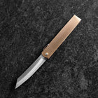 Higonokami Aogami 100mm Laiton (type vertical)-[Musashi]-[Couteaux de cuisine japonais]