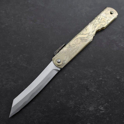 Higonokami Aogami #2 Chokin Suzaku 100mm-[Musashi]-[Couteaux de cuisine japonais]
