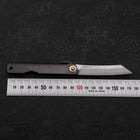 Higonokami Aogami #2 Damas Manche Noir 100mm-[Musashi]-[Couteaux de cuisine japonais]