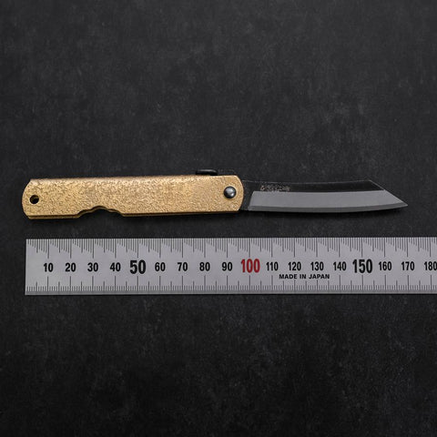 Higonokami Aogami #2 Kurouchi Or Brillant 100mm-[Musashi]-[Couteaux de cuisine japonais]