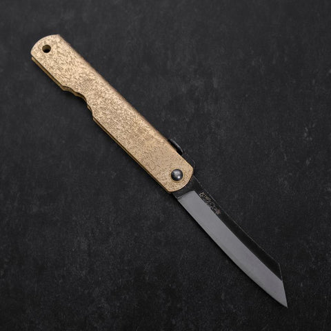 Higonokami Aogami #2 Kurouchi Or Brillant 100mm-[Musashi]-[Couteaux de cuisine japonais]