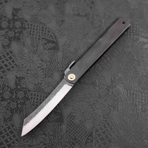 Higonokami Aogami #2 Kurouchi Tsuchime Noir 120mm-[Musashi]-[Couteaux de cuisine japonais]