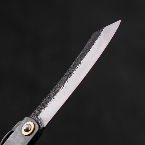 Higonokami Aogami #2 Kurouchi Tsuchime Noir 120mm-[Musashi]-[Couteaux de cuisine japonais]