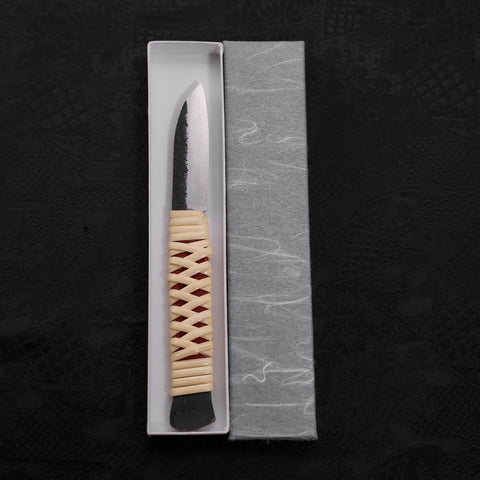 Higonokami Aogami #2 Kurouchi Type Kogatana 65mm-[Musashi]-[Couteaux de cuisine japonais]