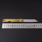 Higonokami Aogami #2 Laiton 100mm-[Musashi]-[Couteaux de cuisine japonais]