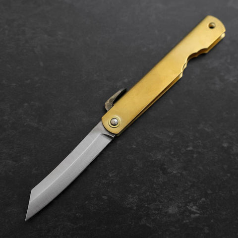 Higonokami Aogami #2 Laiton 90mm-[Musashi]-[Couteaux de cuisine japonais]