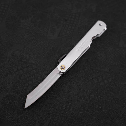 Higonokami Aogami #2 Manche Argent 90mm-[Musashi]-[Couteaux de cuisine japonais]