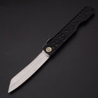 Higonokami Aogami #2 Mizushibuki Noir 100mm-[Musashi]-[Couteaux de cuisine japonais]
