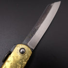 Higonokami Aogami #2 Or Brillant 100mm-[Musashi]-[Couteaux de cuisine japonais]